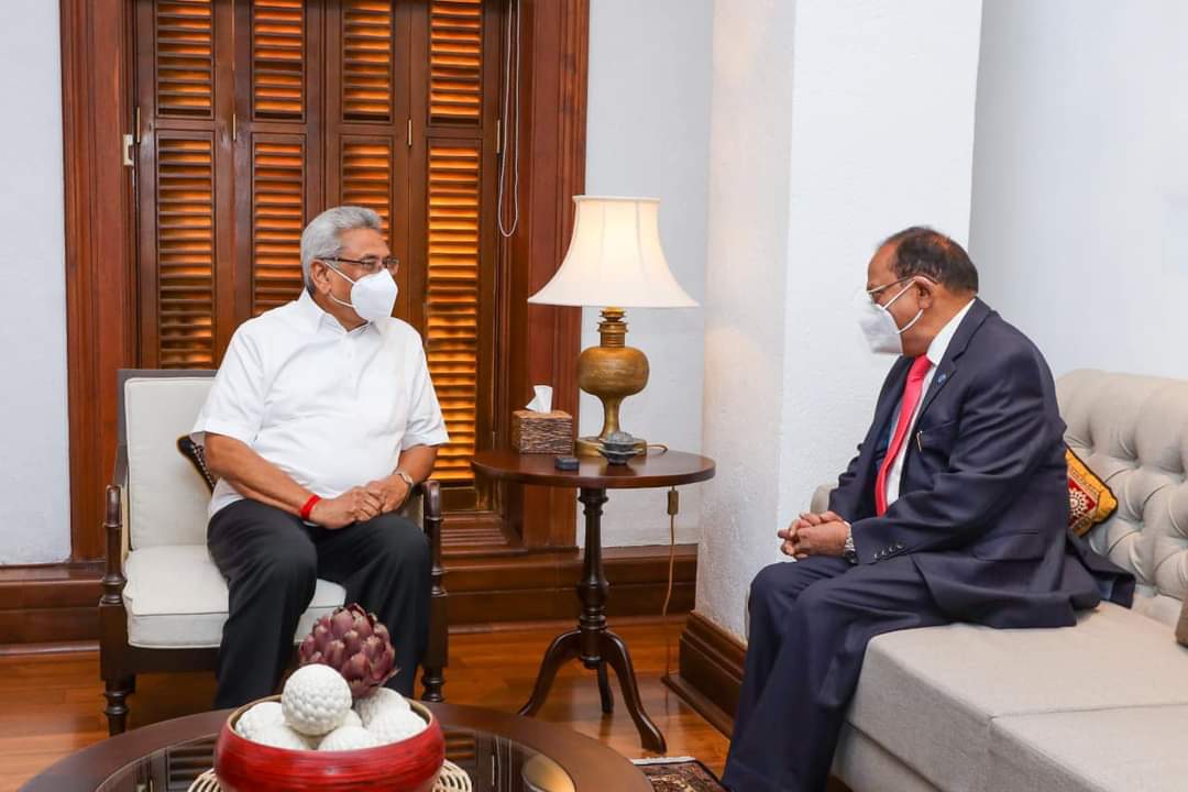 ඉන්දියාවේ ජාතික ආරක්ෂක උපදේශක ජනපති හමුවෙයි